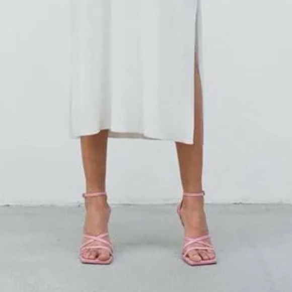 Zara pink strapy heel - Picture 3 of 4